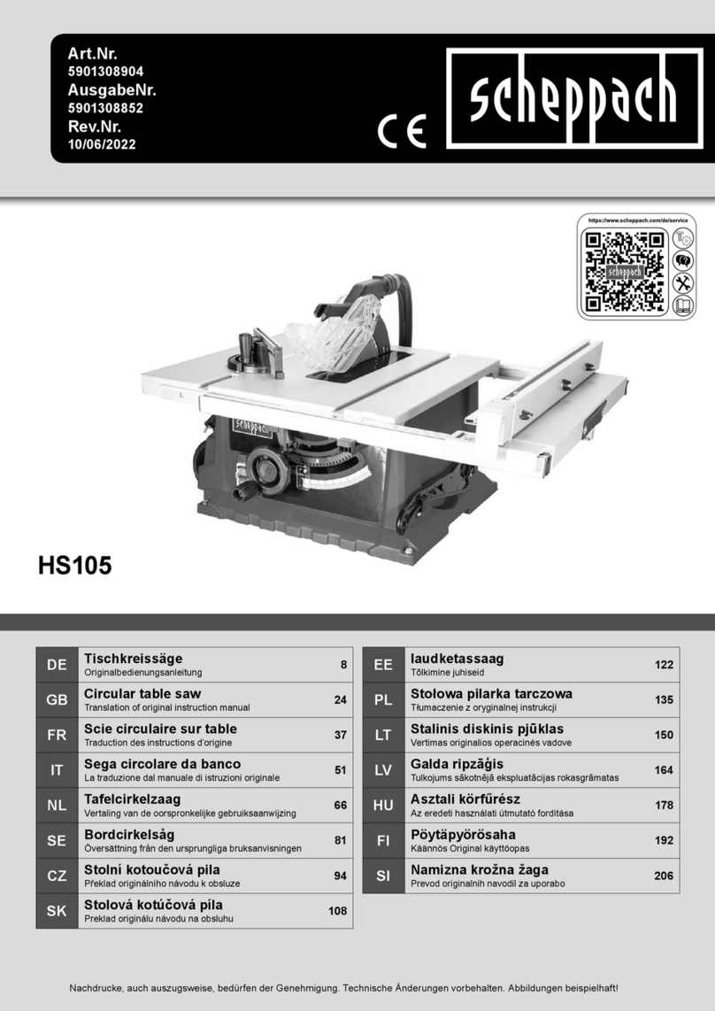 Scheppach HS105 Instructions d'utilisation Scheppach HS105 Instructions d'utilisation