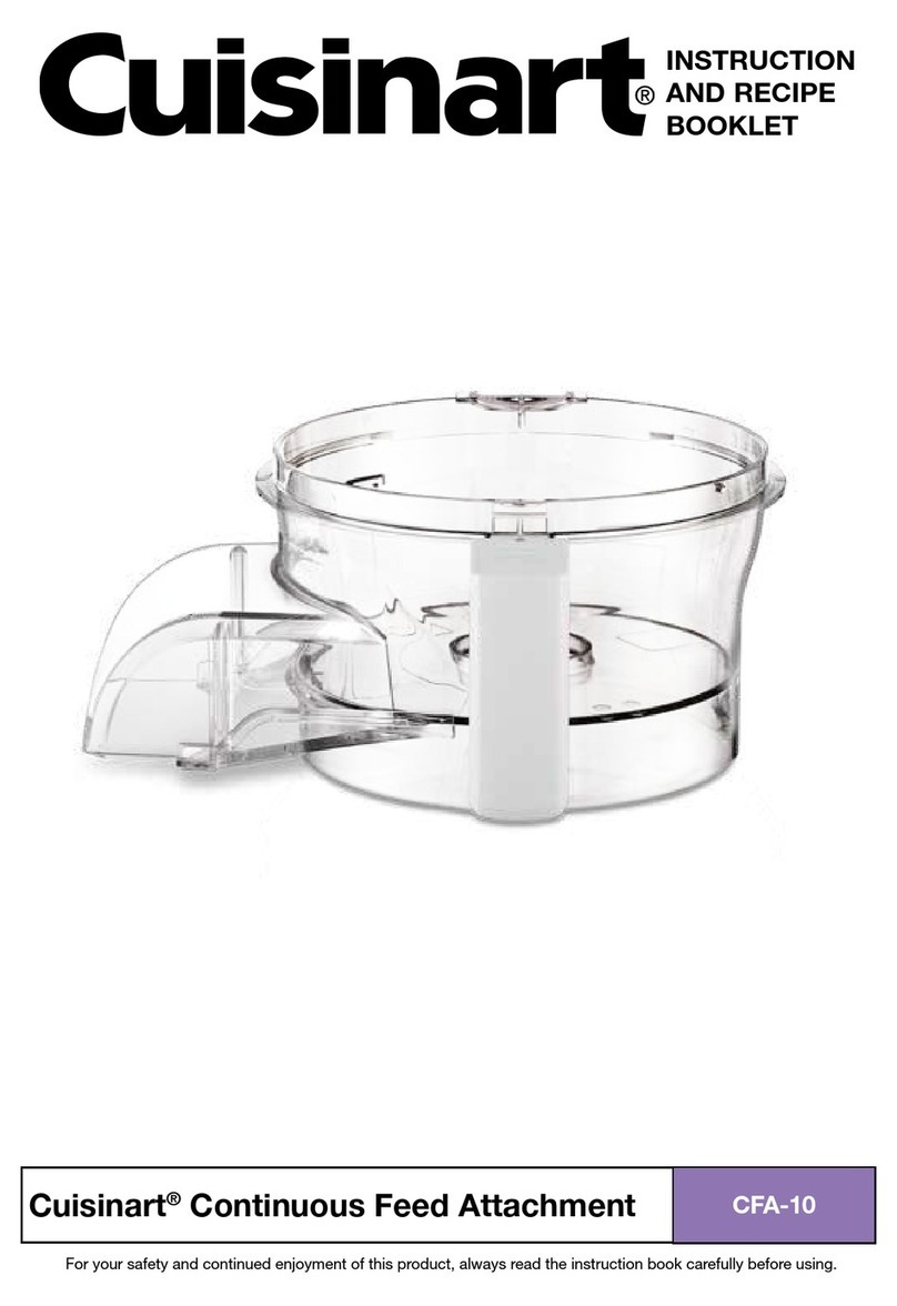 Cuisinart CFA-10 Manuel de service