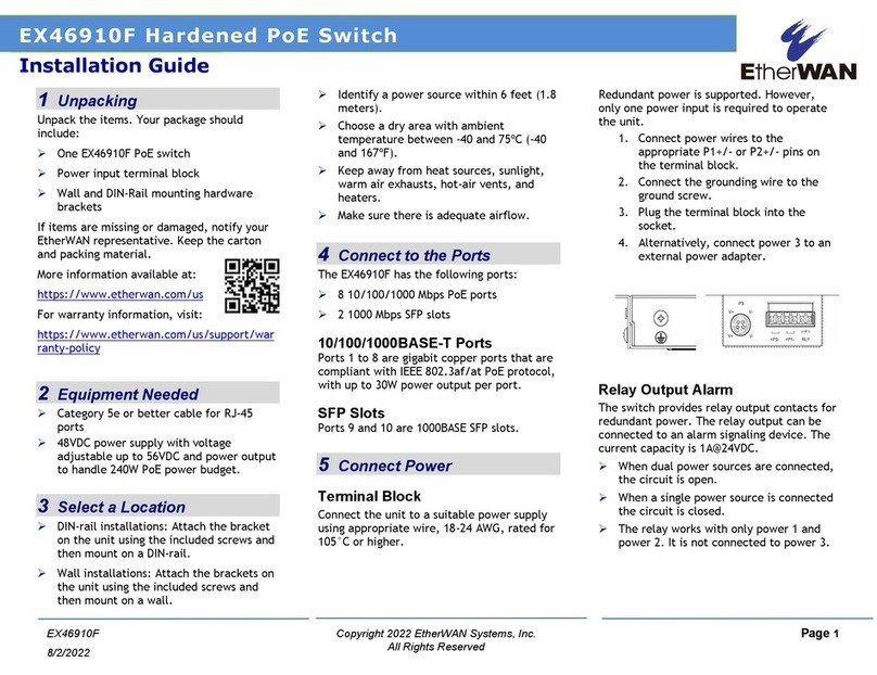 EtherWAN EX46910F Manuel utilisateur