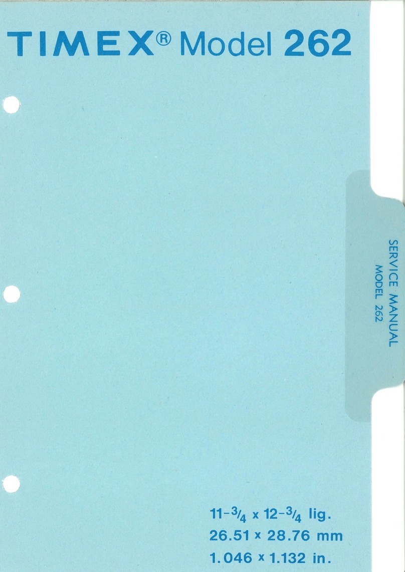 Timex 262 Manuel utilisateur