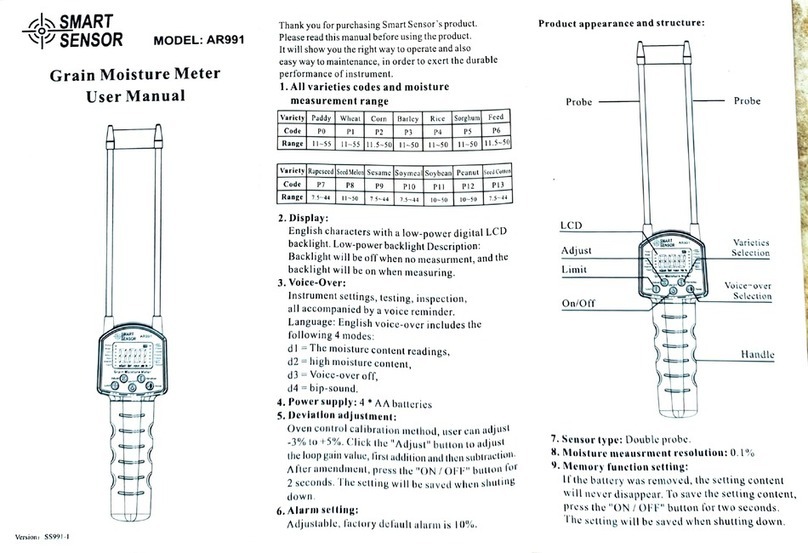 Smart Sensor AR991 Manuel utilisateur