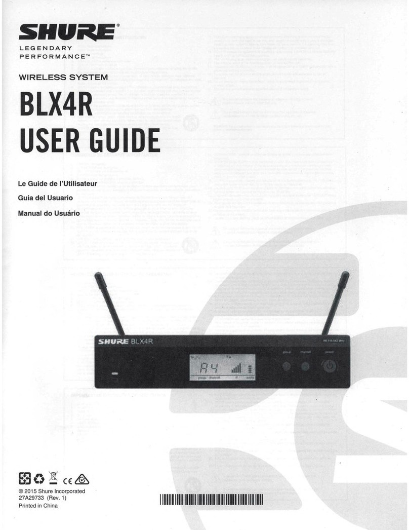 Shure BLX4R Manuel utilisateur