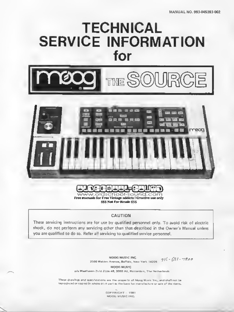 Moog THE SOURCE Instructions d'utilisation et d'installation