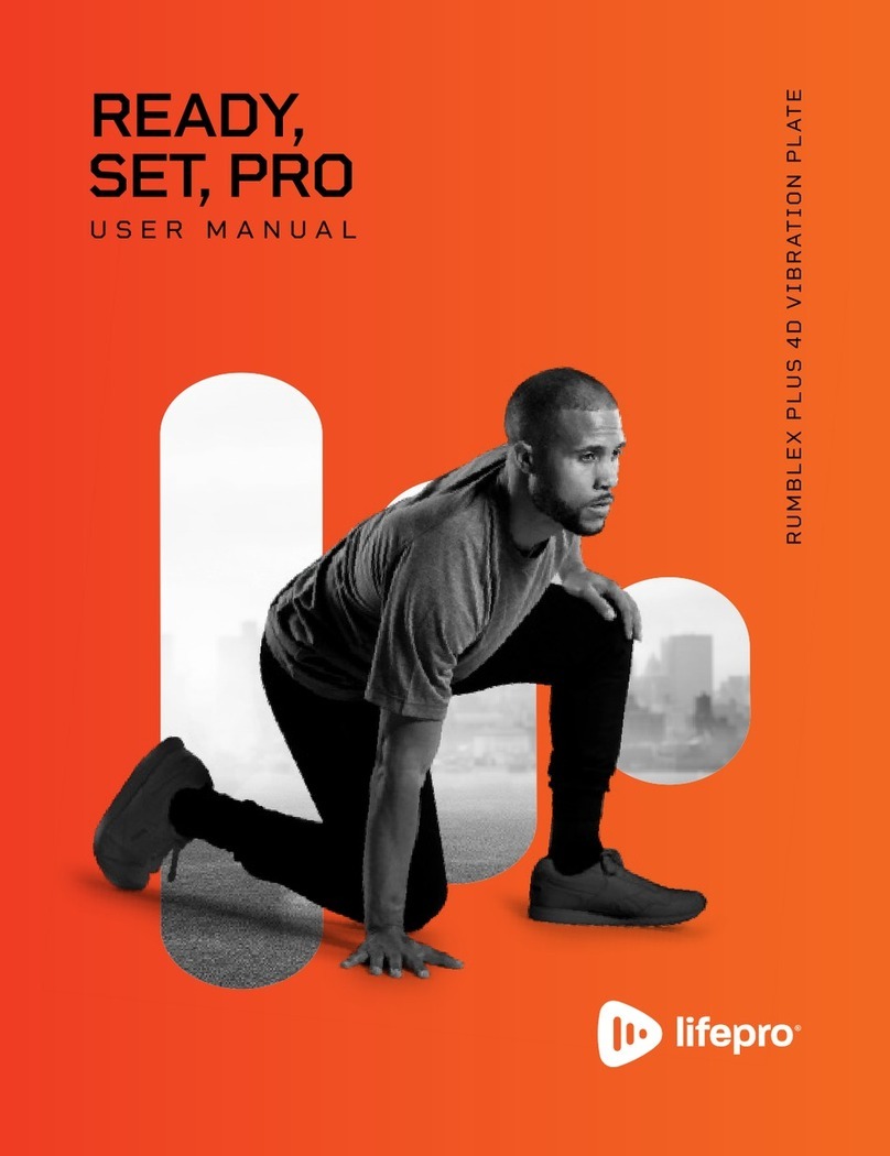 Lifepro RUMBLEX PLUS Manuel utilisateur