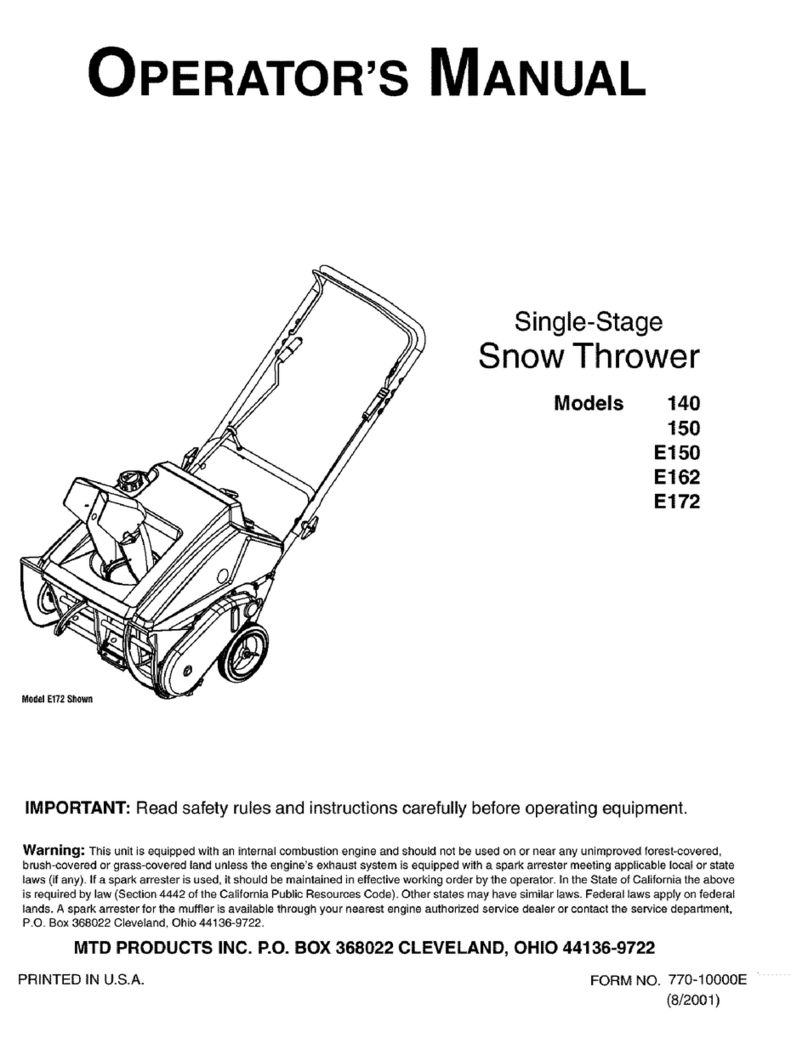 MTD 140 Series Manuel utilisateur