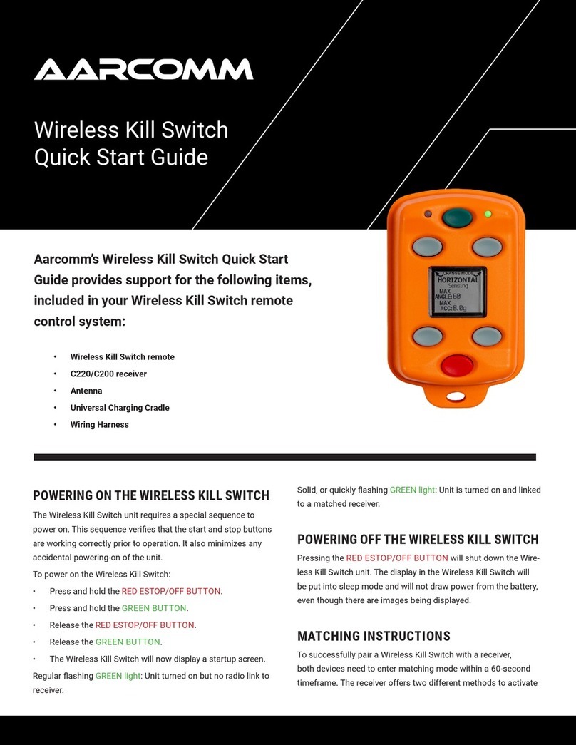 AARCOMM Wireless Kill Switch Manuel utilisateur