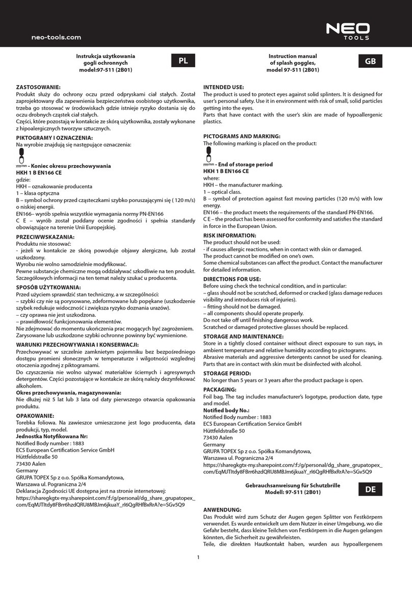 NEO TOOLS 97-511 Manuel utilisateur