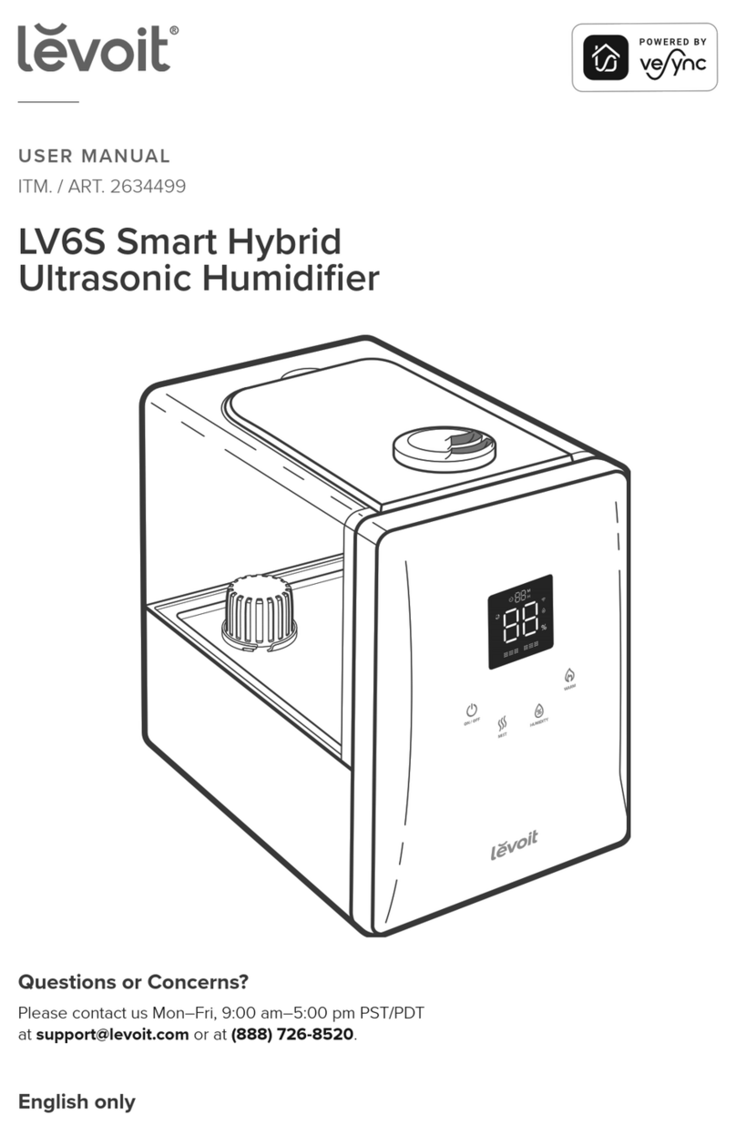 Levoit LV6S Manuel utilisateur Levoit LV6S Manuel utilisateur