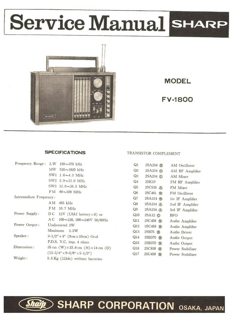Sharp FV-1800 Manuel utilisateur