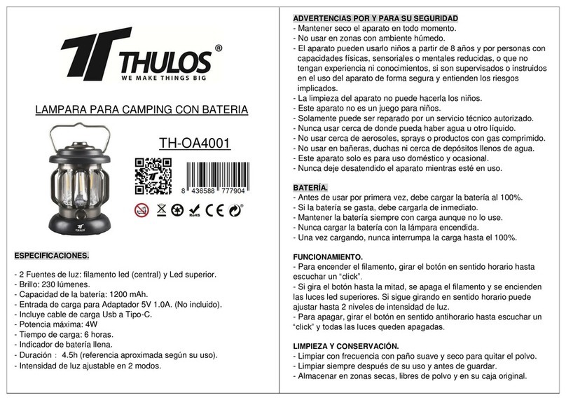 Thulos TH-OA4001 Manuel utilisateur