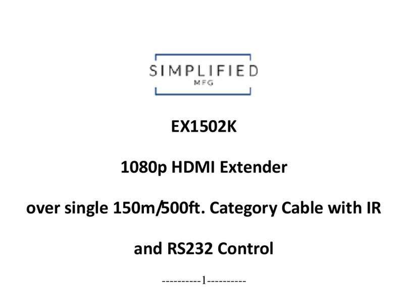Simplified MFG EX1502K Manuel utilisateur