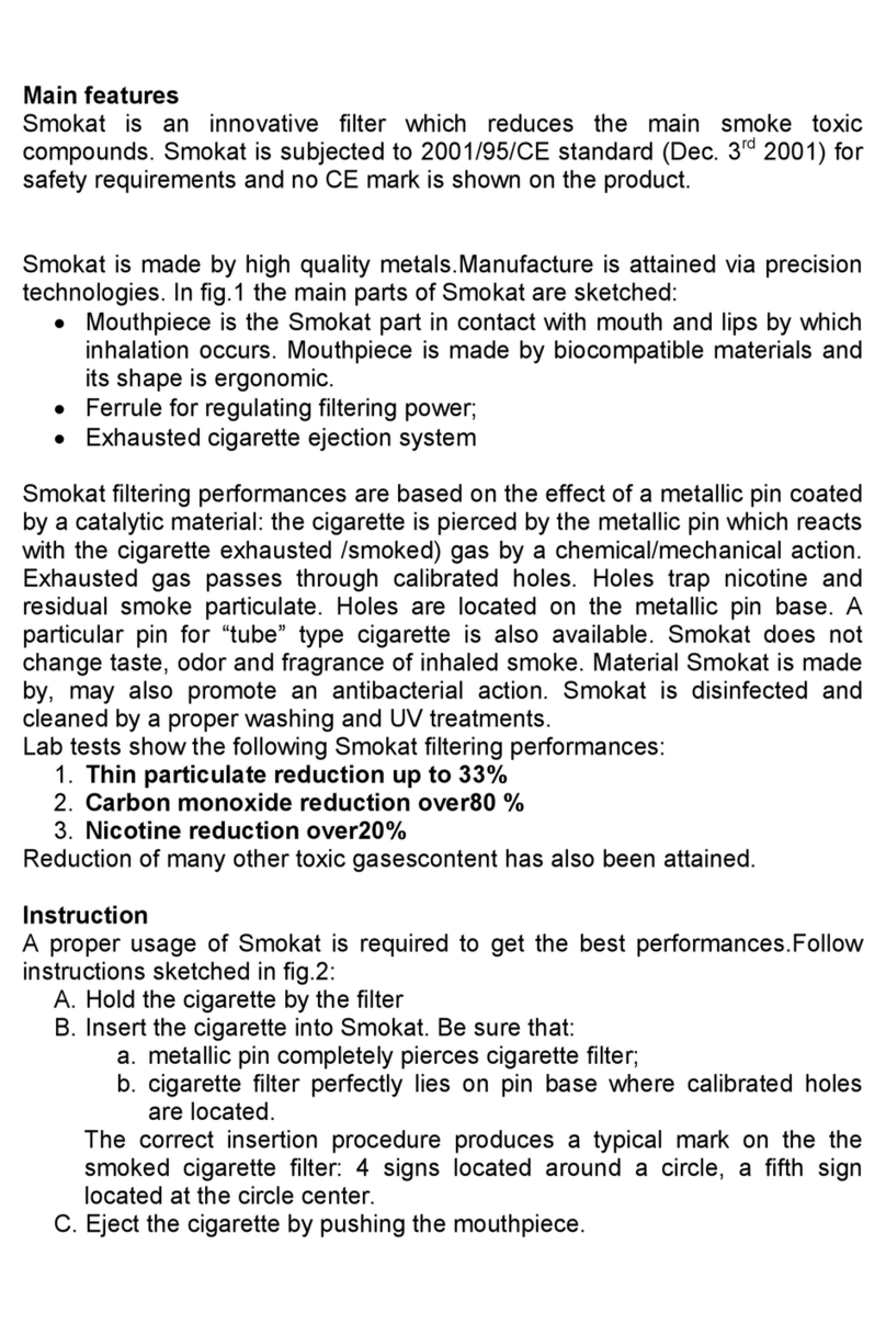 Smokat Flow Filter Cigarette Manuel utilisateur