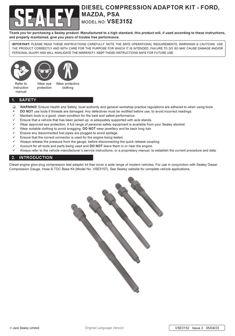 Sealey VSE3152 Manuel utilisateur