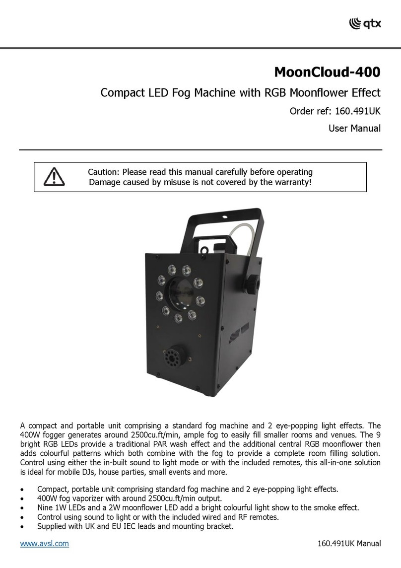 Qtx MoonCloud-400 Manuel utilisateur Qtx MoonCloud-400 Manuel utilisateur