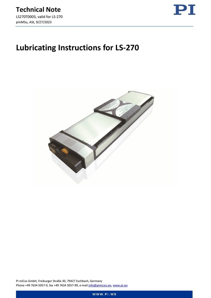 PI LS-270 Manuel utilisateur