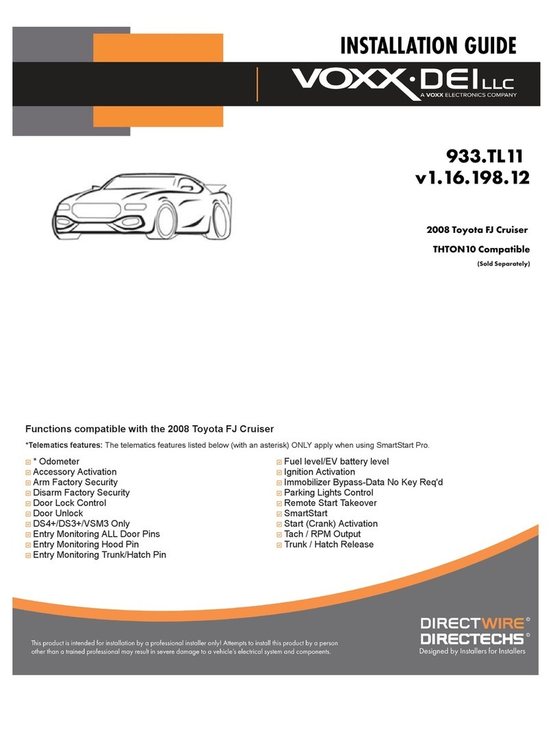 Voxx Electronics VOXX DEI DS3+ Manuel utilisateur