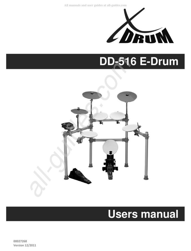 XDrum DD-516 E-Drum Manuel utilisateur