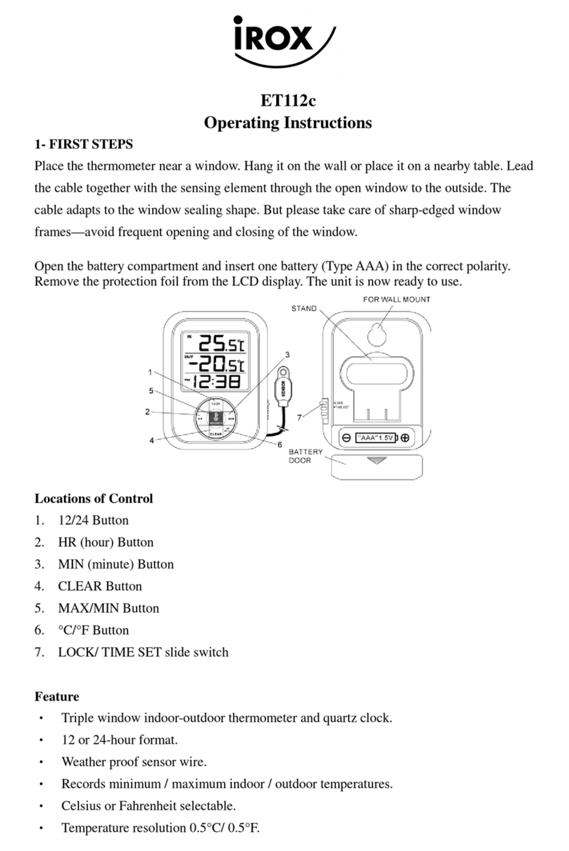 IROX ET112c Manuel utilisateur