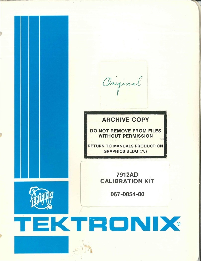 Tektronix 791AD Manuel utilisateur Tektronix 791AD Manuel utilisateur
