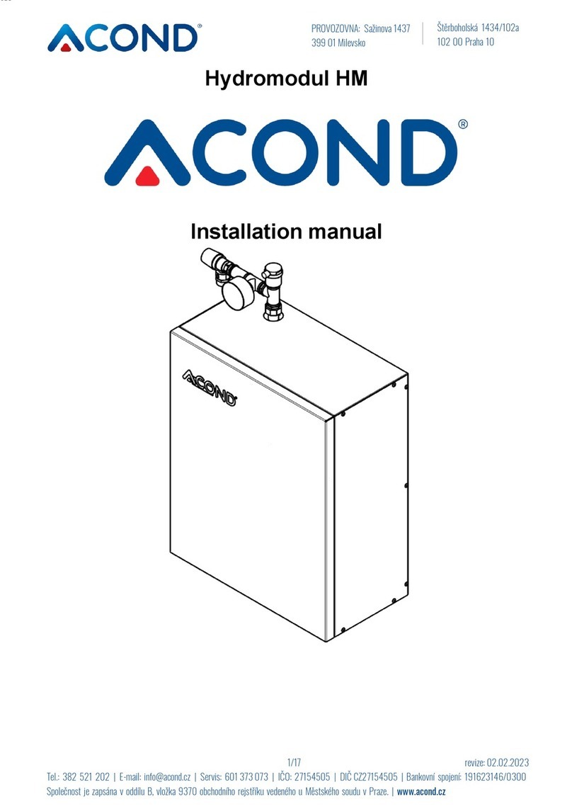 Acond Hydromodul Manuel utilisateur