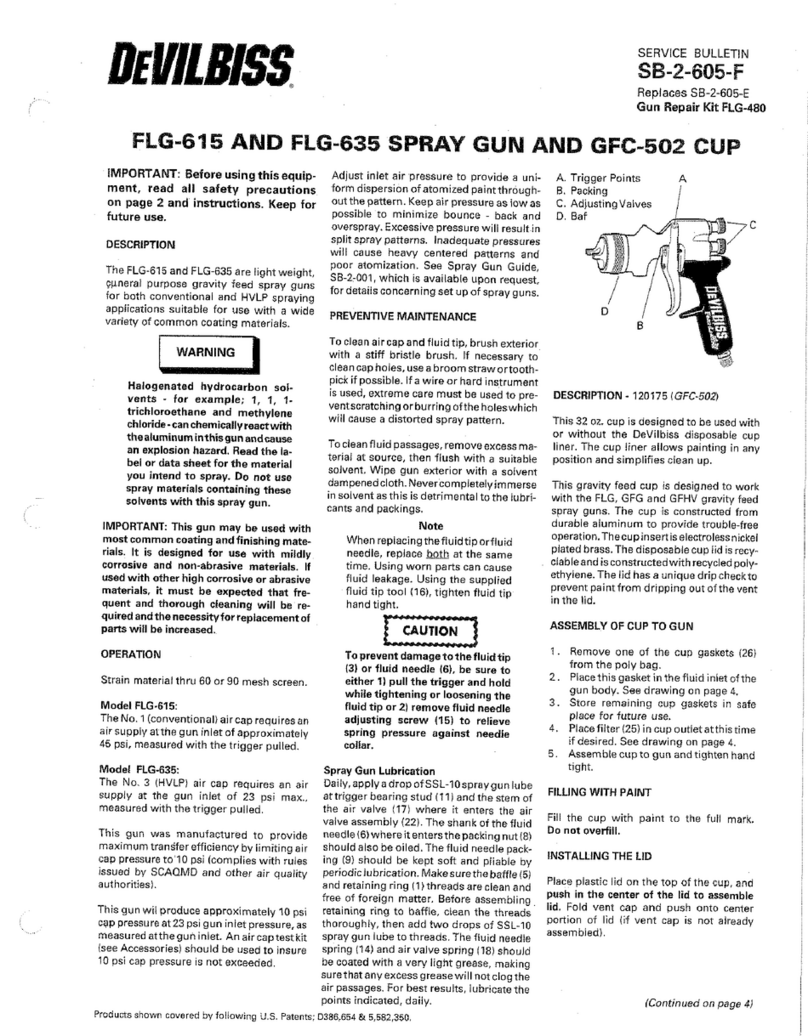 DeVilbiss FLG-615 Manuel utilisateur
