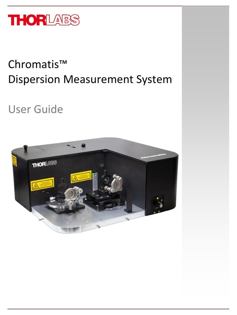 THORLABS Chromatis Manuel utilisateur THORLABS Chromatis Manuel utilisateur