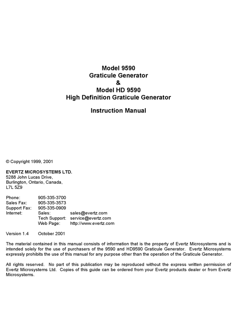 evertz 9590 Manuel utilisateur