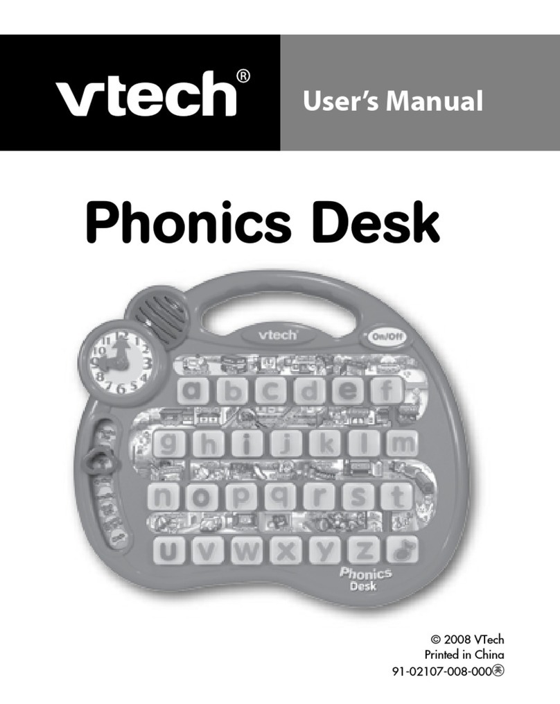 V-tech Phonics Desk Manuel utilisateur
