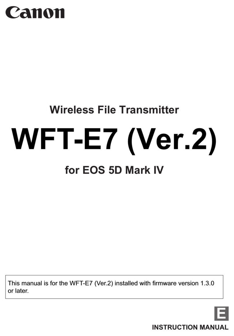 Canon WFT-E7 Manuel utilisateur Canon WFT-E7 Manuel utilisateur