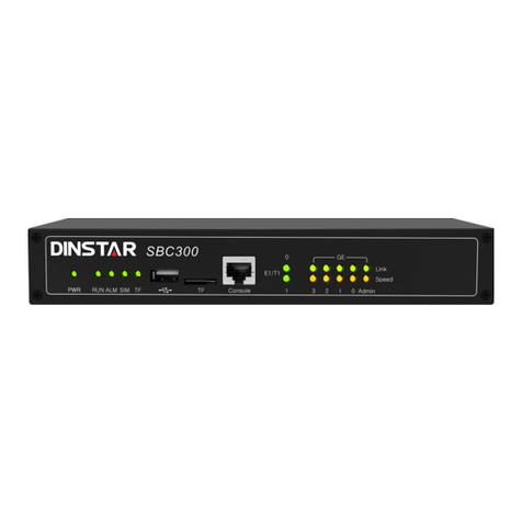 Dinstar SBC300 Manuel utilisateur