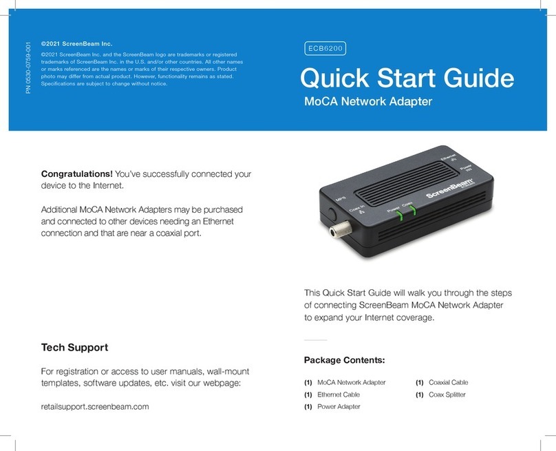 ScreenBeam ECB6200 Manuel utilisateur