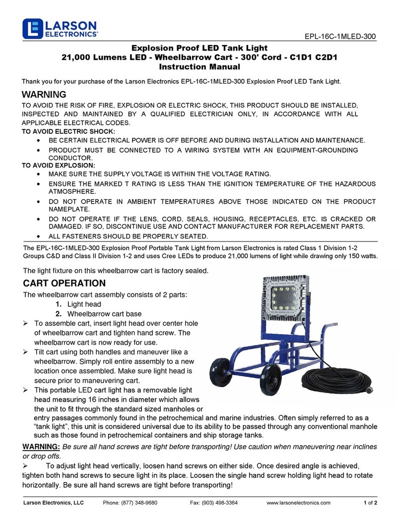 Larson Electronics EPL-16C-1MLED-300 Manuel utilisateur Larson Electronics EPL-16C-1MLED-300 Manuel utilisateur