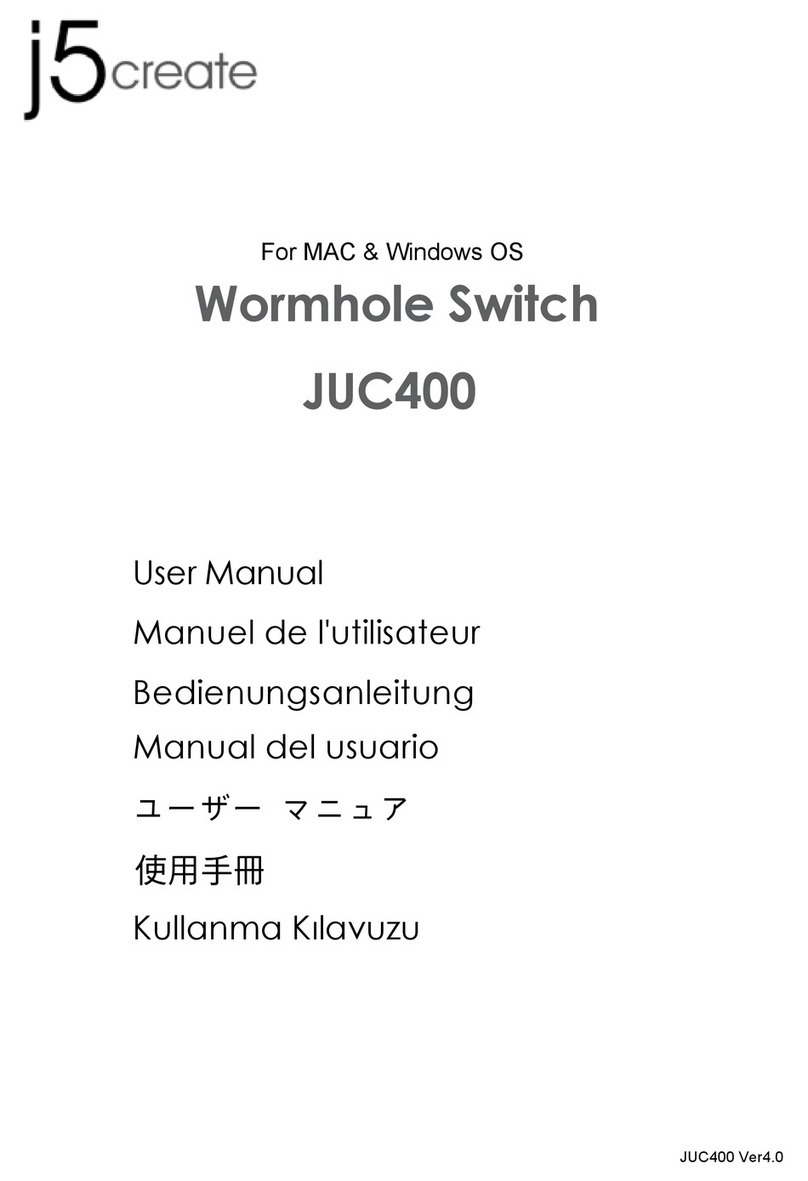 j5 create Wormhole Switch Manuel utilisateur