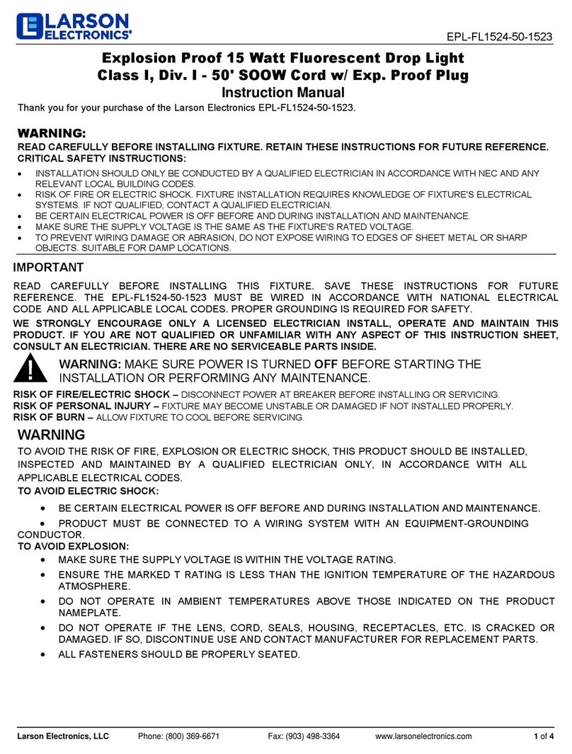 Larson Electronics EPL-FL1524-50-1523 Manuel utilisateur Larson Electronics EPL-FL1524-50-1523 Manuel utilisateur