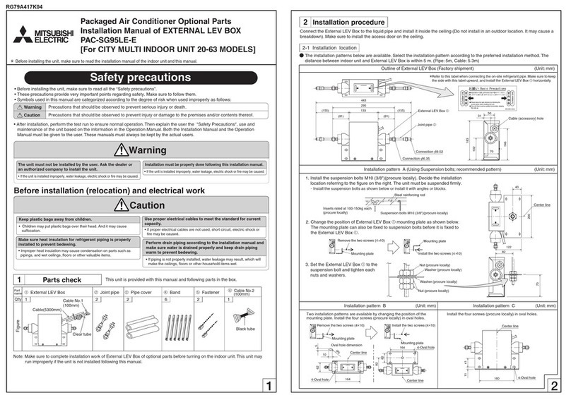 Mitsubishi Electric PAC-SG95LE-E Manuel utilisateur