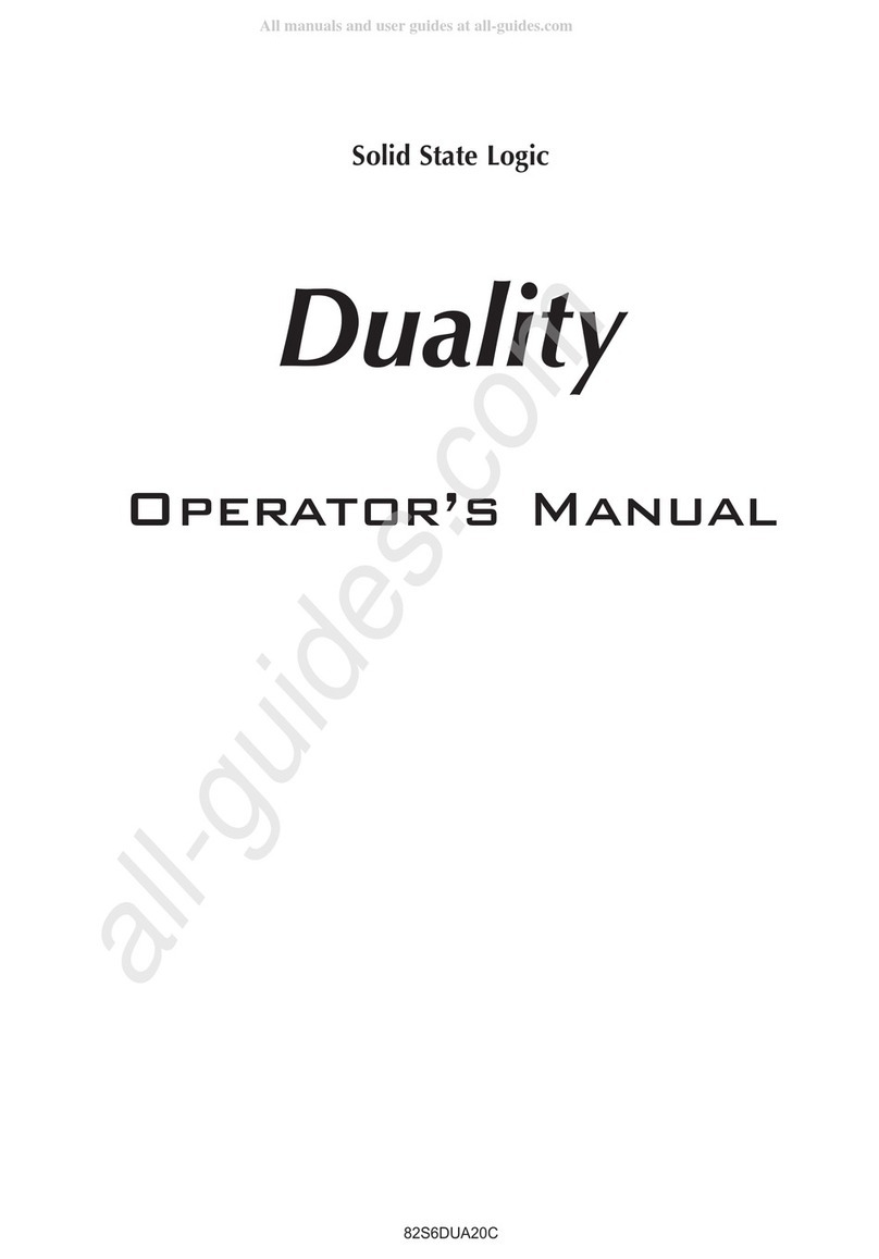 Solid State Logic Duality Manuel utilisateur