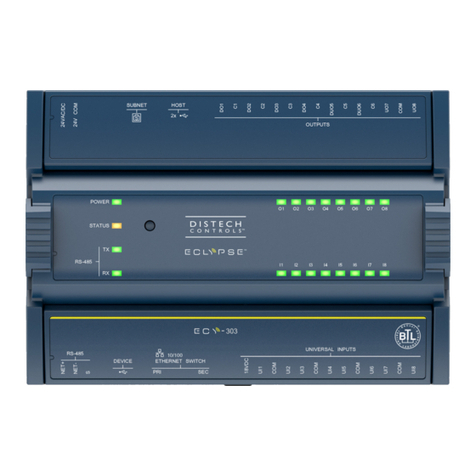 Distech Controls ECLYPSE ECY-303 Manuel utilisateur