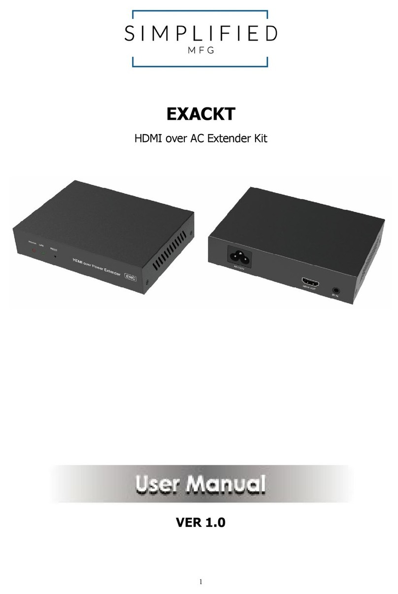 Simplified MFG EXACKT Manuel utilisateur