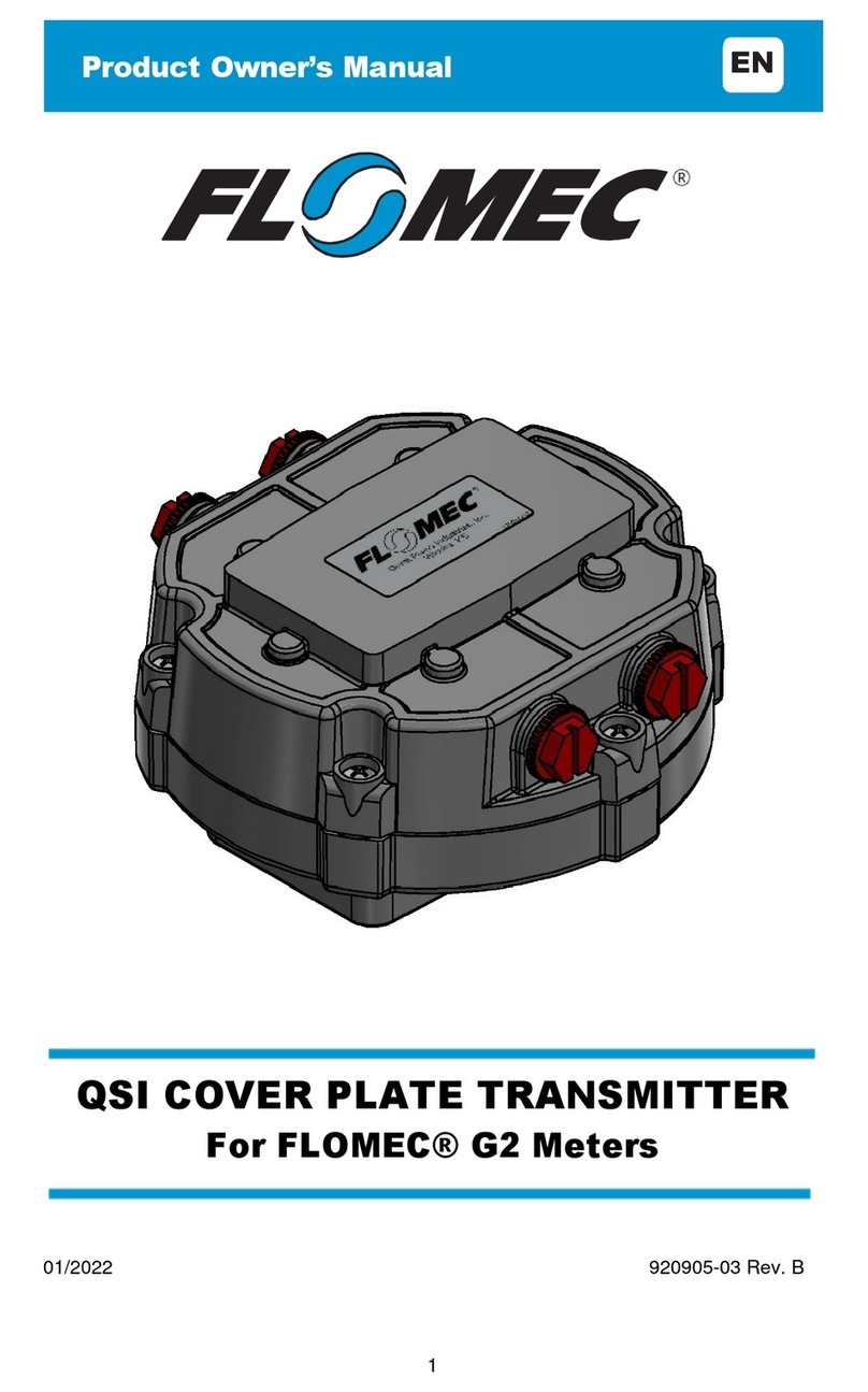 Flomec QSI Manuel utilisateur Flomec QSI Manuel utilisateur