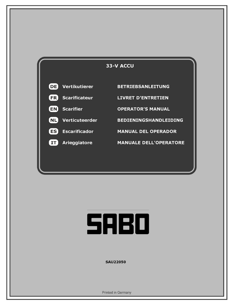 Sabo 33-V ACCU Manuel utilisateur