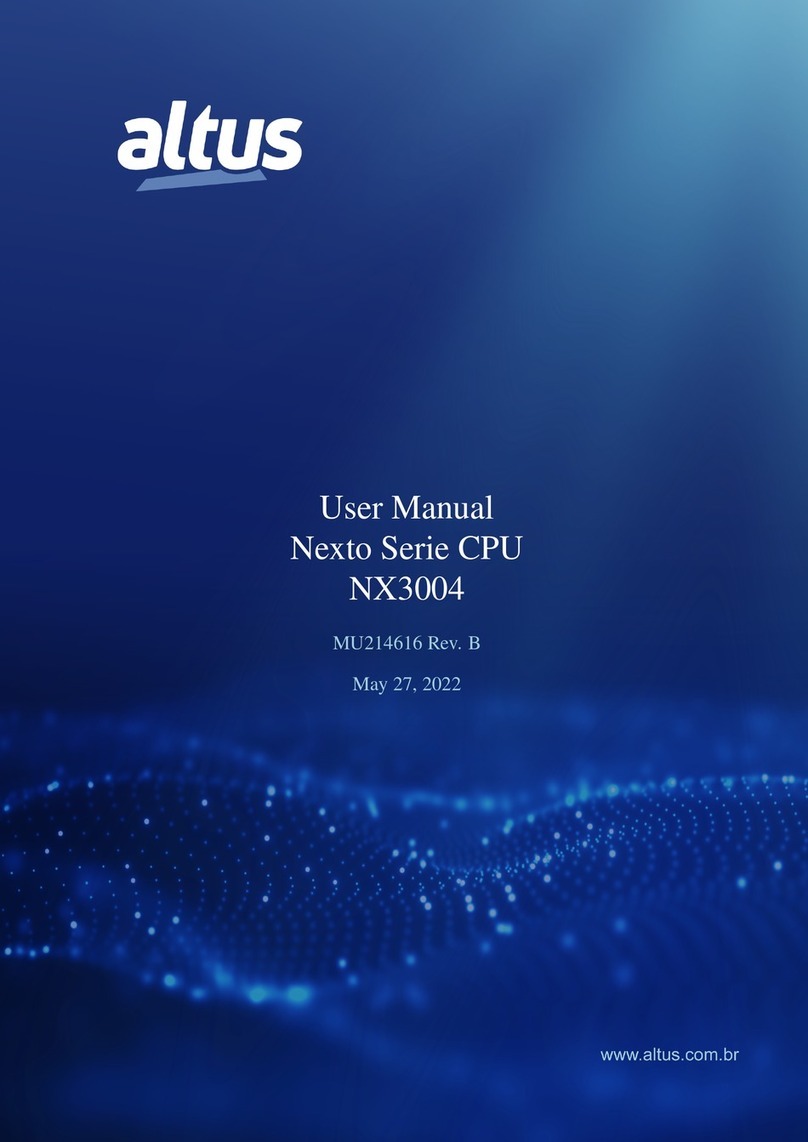 ALTUS Nexto Series Manuel utilisateur
