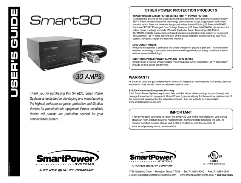 Smart power Smart30 Manuel utilisateur