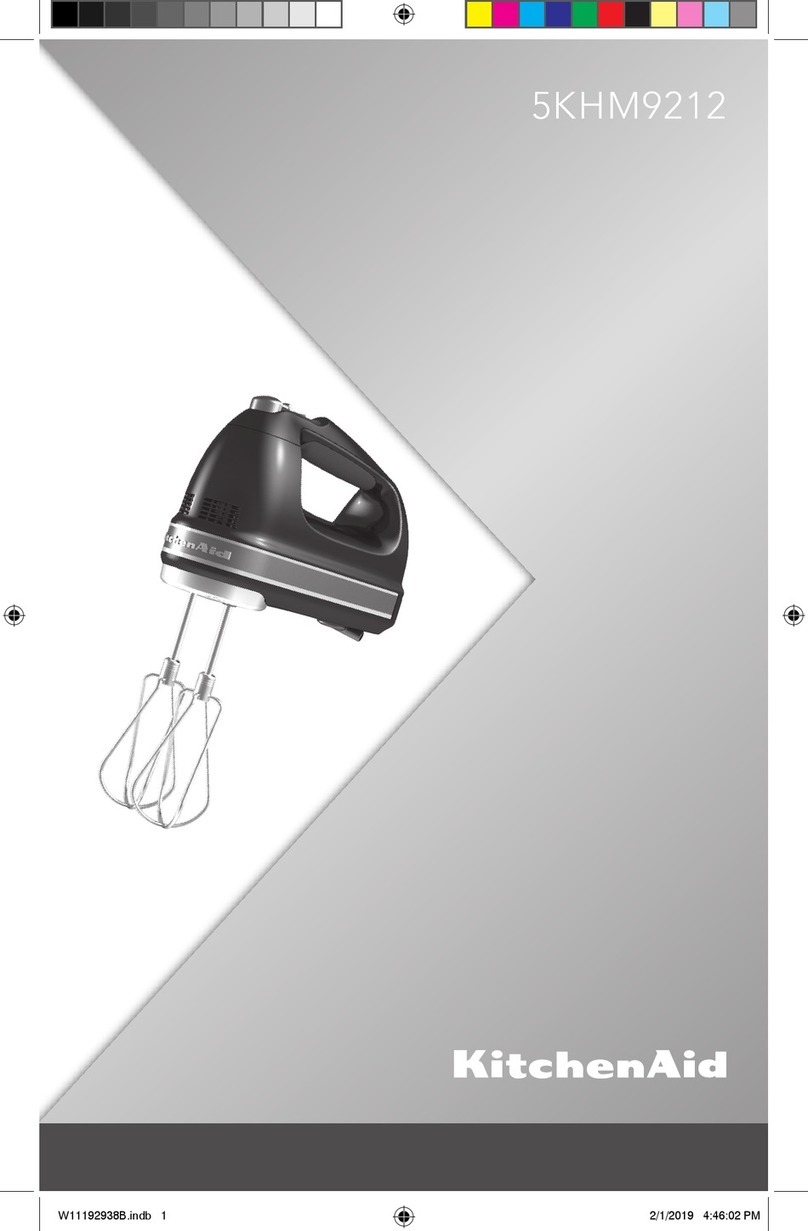 KitchenAid 5KHM9212 Manuel utilisateur