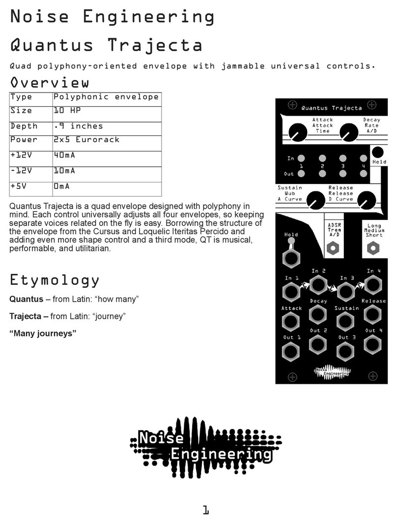 Noise Engineering Quantus Trajecta Manuel utilisateur Noise Engineering Quantus Trajecta Manuel utilisateur