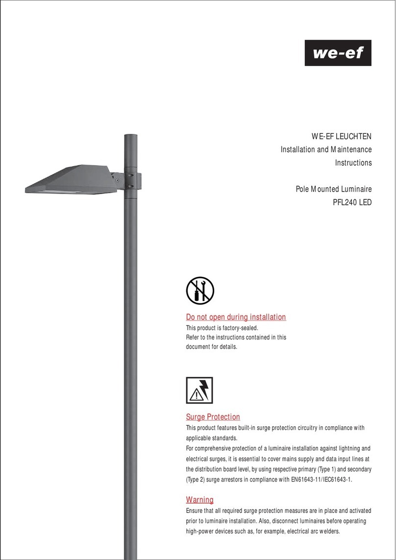 WE-EF PFL240 LED Manuel utilisateur