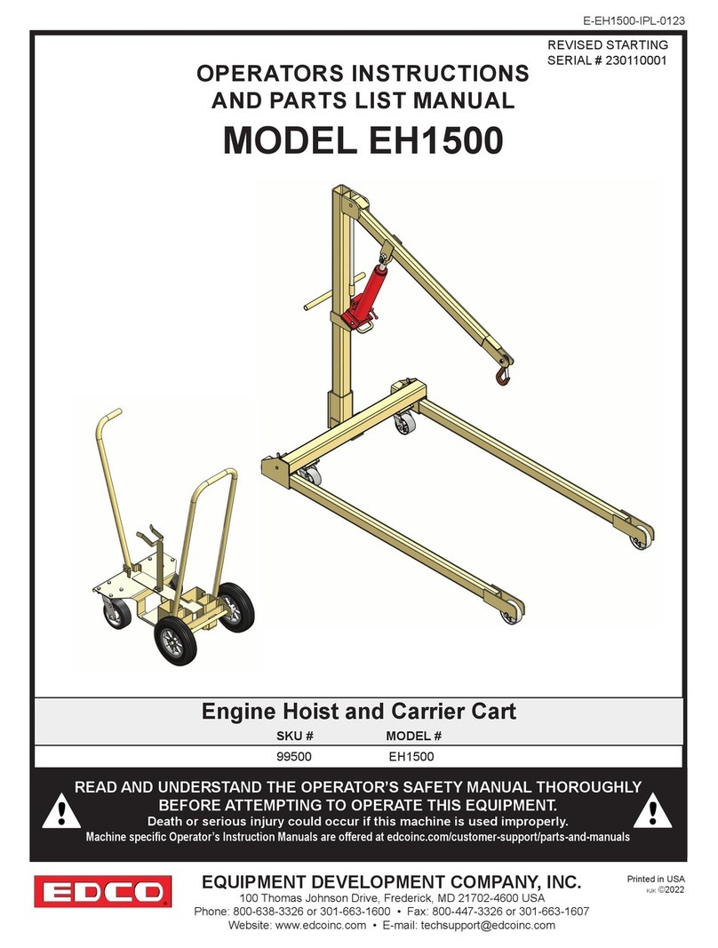 Edco EH1500 Caractéristiques techniques