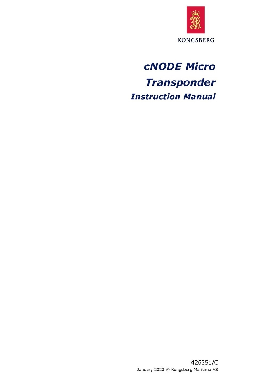 Konsberg cNODE Micro Manuel utilisateur Konsberg cNODE Micro Manuel utilisateur