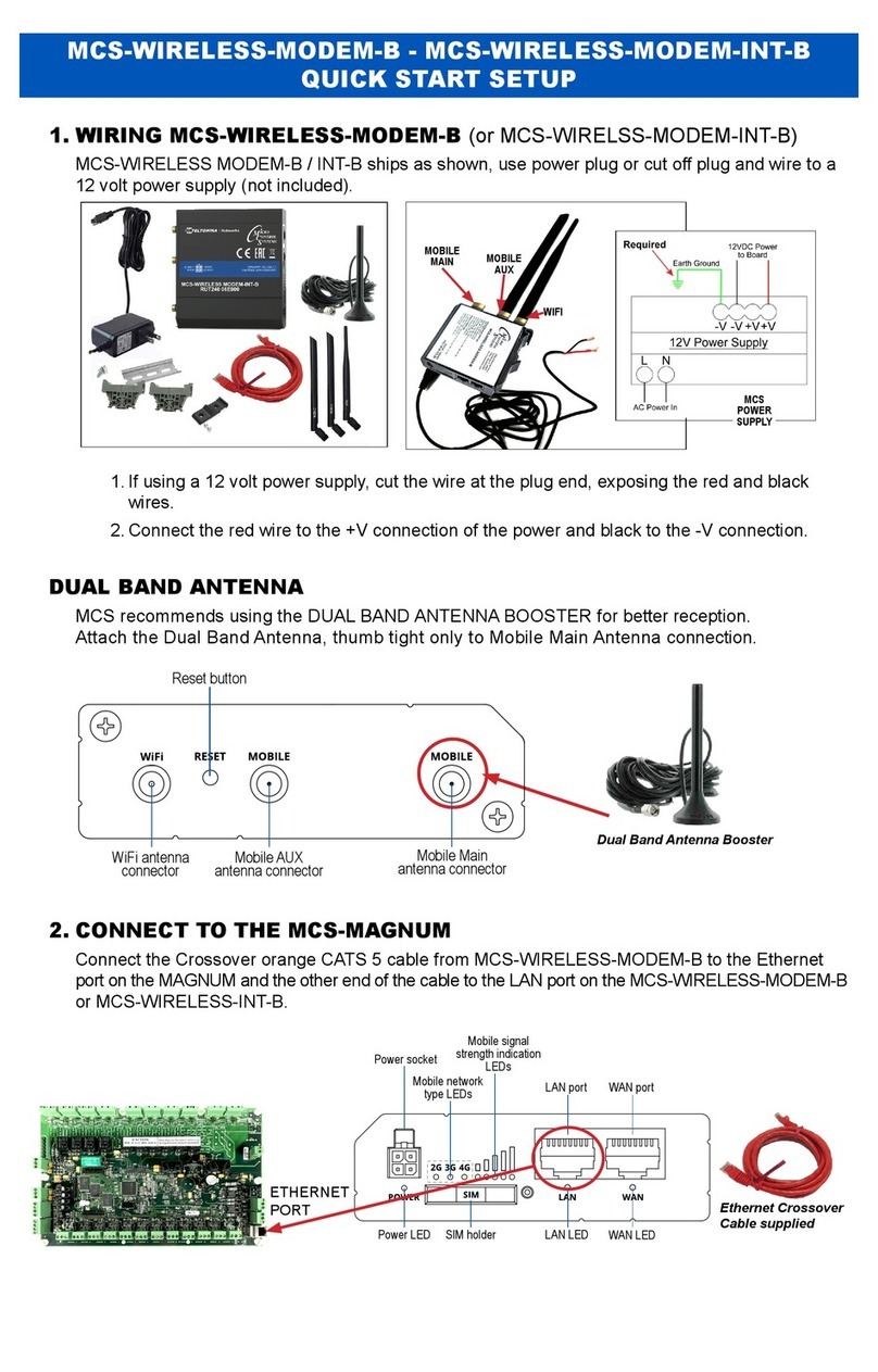MCS MCS-WIRELESS-MODEM-B Manuel utilisateur