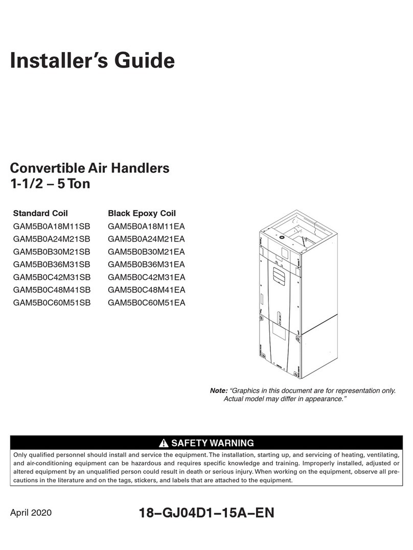 Trane Technologies GAM5B0A18M11SB Instructions de montage