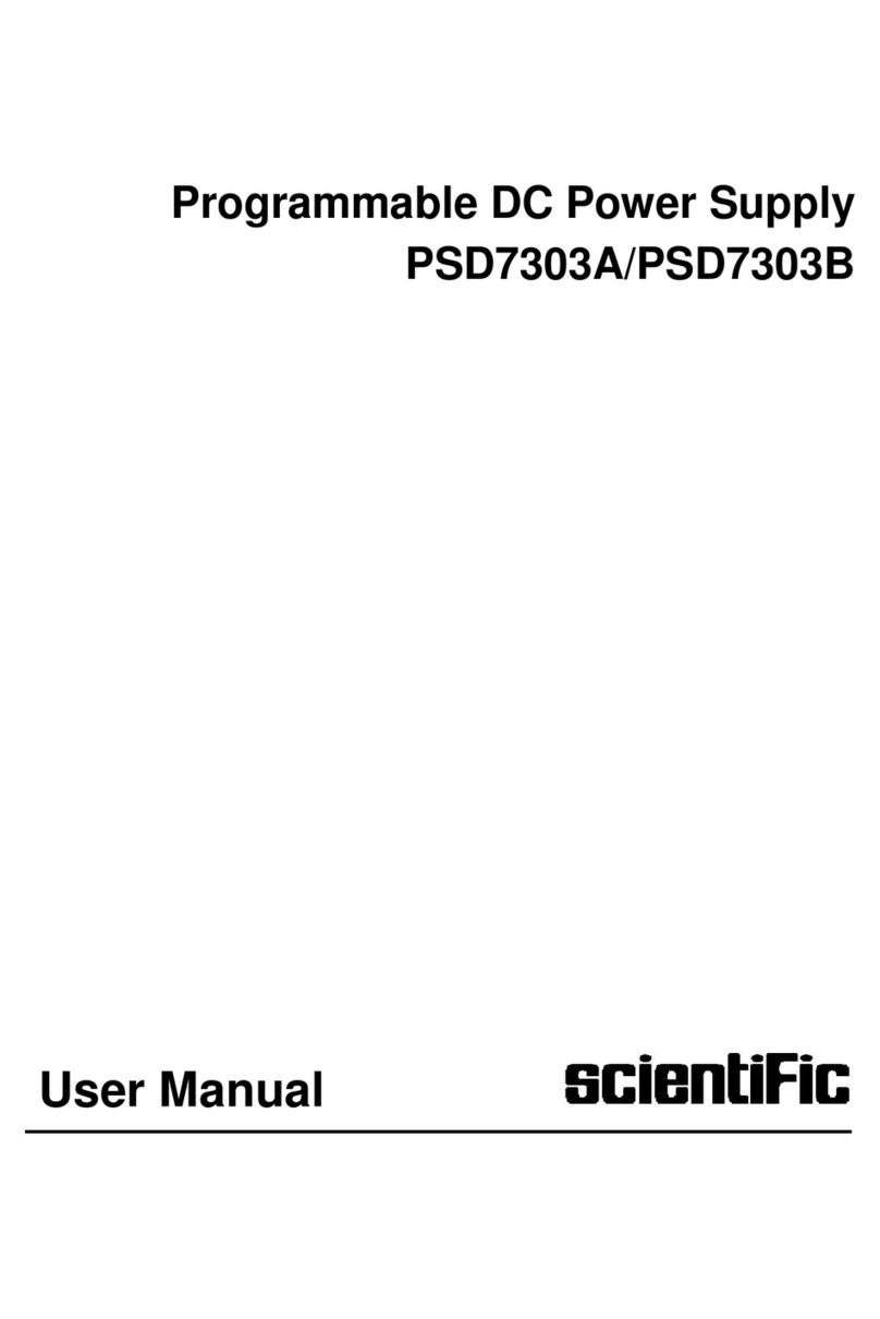 Scientific PSD7303A Manuel utilisateur